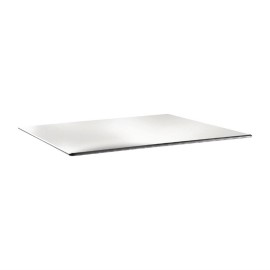Plateau de table rectangulaire Topalit Smartline 120x80cm blanc pur [dr974]