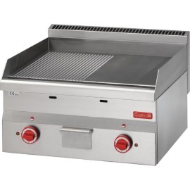 Fry top électrique plaque demi lisse demi rainurée Gastro M 6060FTRE-CR [gn027]
