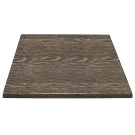 Plateau de table carré Bolero effet bois vieilli 700mm [hc295]