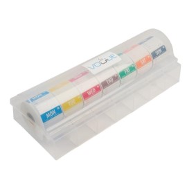 Etiquettes amovibles code couleur avec distributeur plastique Vogue 50mm [s811]