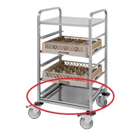 Lekbak t.b.v. korven regaalwagen
