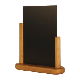Elégantes ardoises de table Securit finition teck