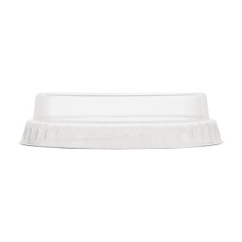 Couvercles plats pleins compostables en PLA Vegware 20 cl