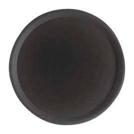 Plateau de service rond fibre de verre antidérapant Camtread Cambro noirs