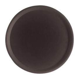 Plateau de service rond fibre de verre antidérapant Camtread Cambro noir 40,5 cm