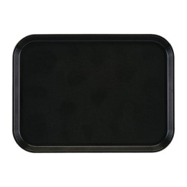 Plateau rectangulaire antidérapant en fibre de verre EpicTread Cambro noir 35 cm