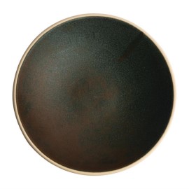 Assiettes creuses vert bronze Olympia Canvas 20 cm 