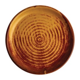 Assiettes plates terre de sienne Olympia Canvas 18 cm 