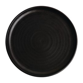 Assiettes plates noir mat  Olympia Canvas 26,5 cm 