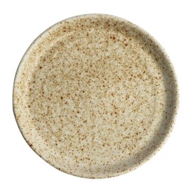 Assiettes plates beige moucheté Olympia Canvas 18 cm 