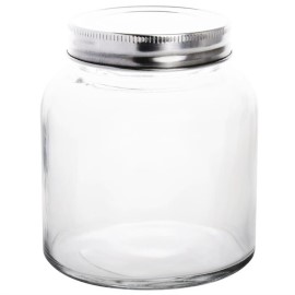 Bocaux à conserves en verre avec couvercle à visser Vogue 330ml
