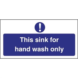 Signalétique pour le lavage des mains uniquement Vogue (en anglais)