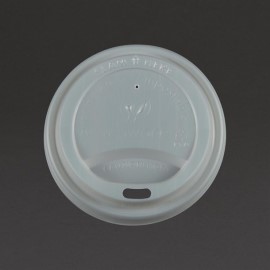 Couvercles pour gobelets boissons chaudes compostables Vegware 225ml (lot de 1000)