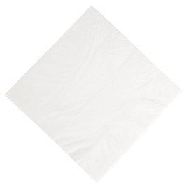 Serviettes déjeuner ouate blanches compostables Duni 400mm (lot de 1000)