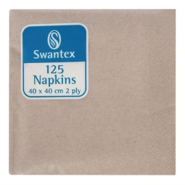 Serviettes déjeuner kraft compostables 400mm (lot de 2000)