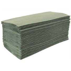 Z-gevouwen handdoeken groen, 1-laag, verpakt per 15st