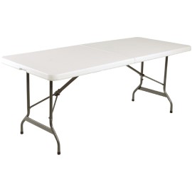Inklapbare tafel 183x76cm, wit