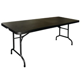Inklapbare tafel 183x76cm, zwart