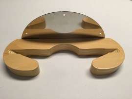 Ophanging voor pizzaschep universeel, RVS / hout