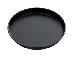 Pizza pan (bakblik), Ø 28 cm / H= 2.5 cm, blauwstaal
