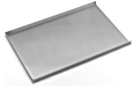 Bakplaat aluminium, 600x400, 3 randen